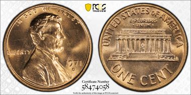 1971-D 1C MS67RD