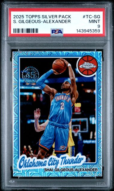 2025 Topps Topps Chrome Silver Shai Gilgeous front