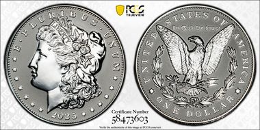 2025-S $1 Morgan Dollar Rev PR Two-Coin Reverse Proof Set PR69
