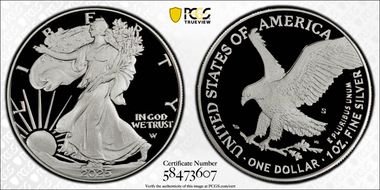 2025-S $1 Silver Eagle PR70DCAM