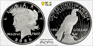 2025-S $1 Peace Dollar PR69DCAM