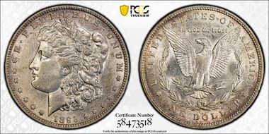 1895-O $1 AU55