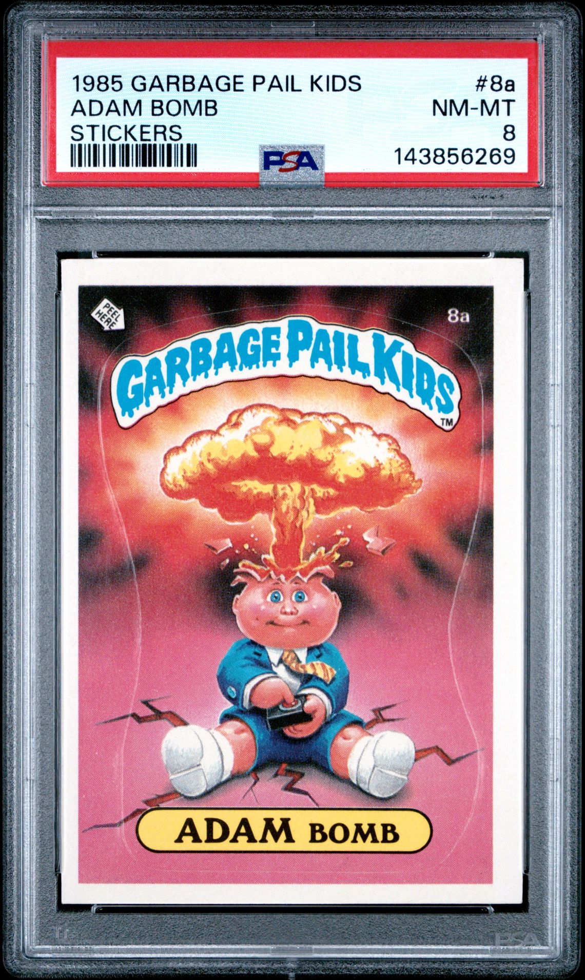 1985 Topps Garbage Pail Kids #8A Adam Bomb front
