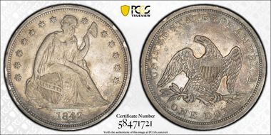 1842 $1 VF30
