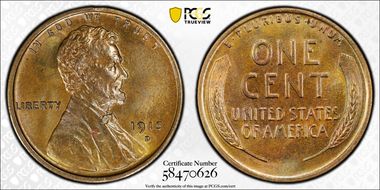 1915-D 1C MS66BN