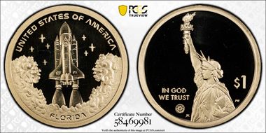 2025-S $1 American Innovation FL Space Shuttle PR69DCAM
