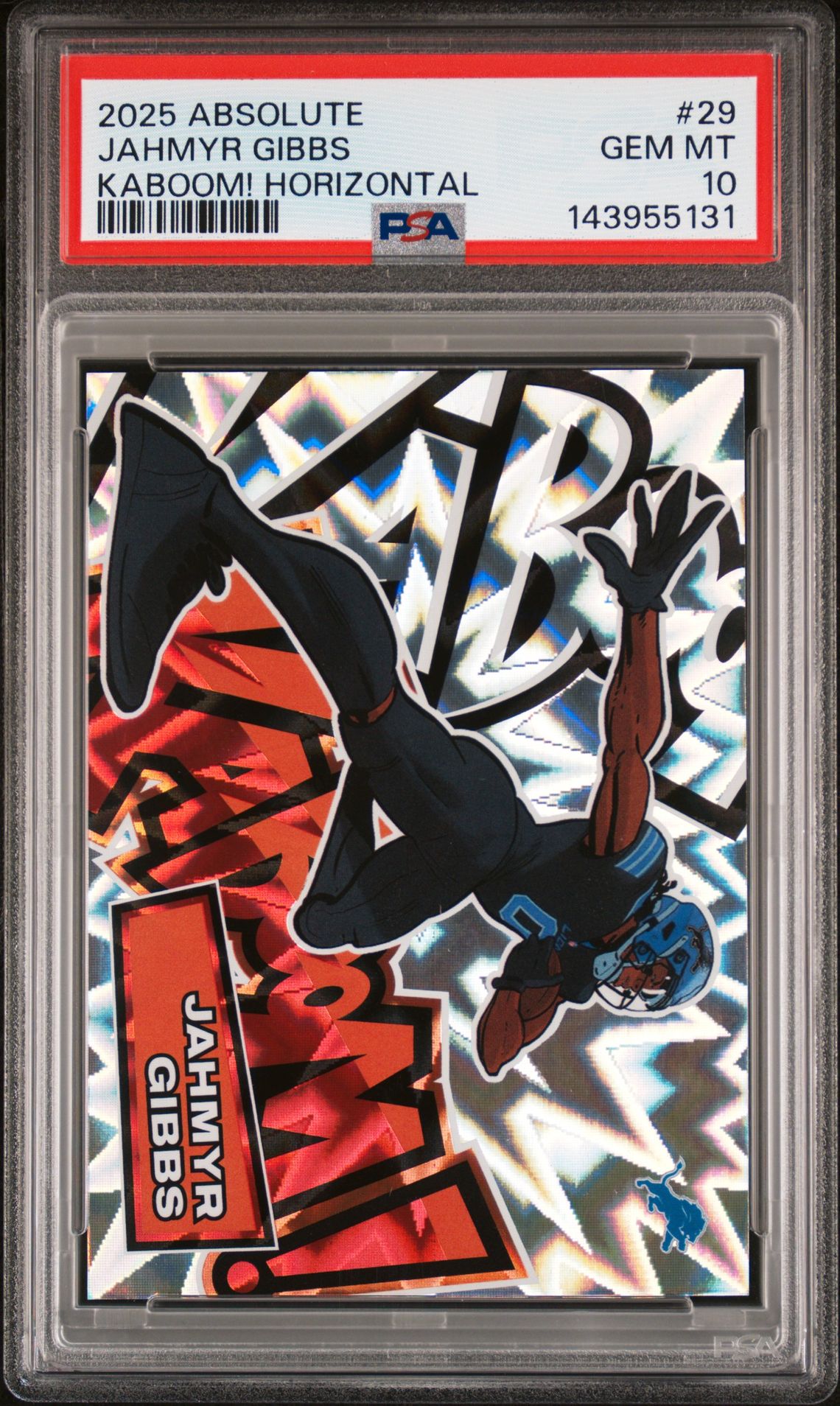 2025 Panini PANINI ABSOLUTE KABOOM! HORIZONTAL #29 Jahmyr Gibbs front