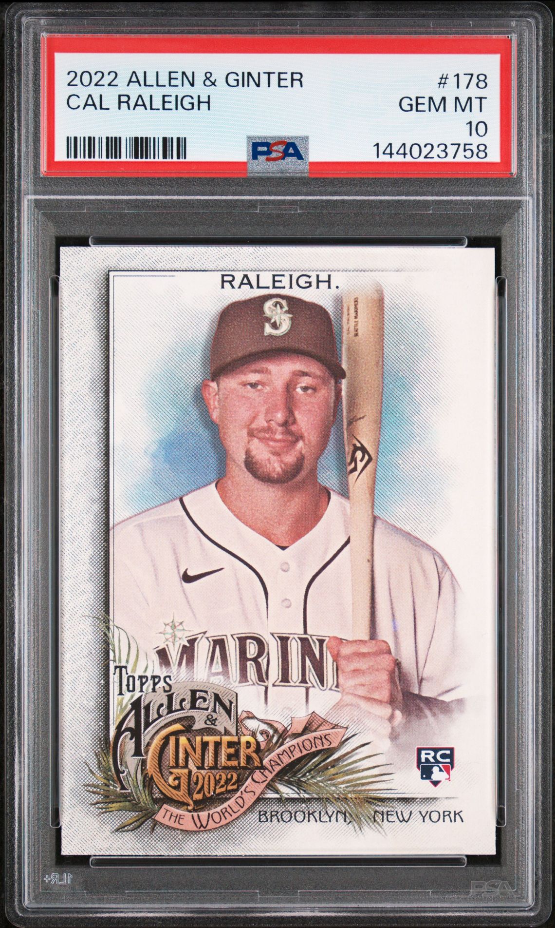 2022 Topps TOPPS ALLEN & GINTER #178 Cal Raleigh front