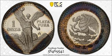 1986-Mo Onza Libertad Ag PR67DCAM
