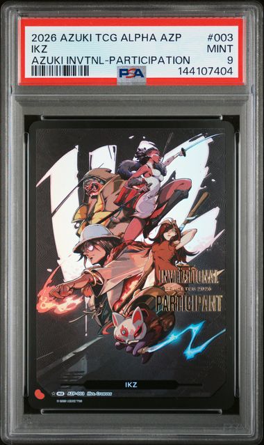 Azuki - 2026 Ikz Azuki Invtnl-Participation #003 Azuki Tcg Promos PSA 9