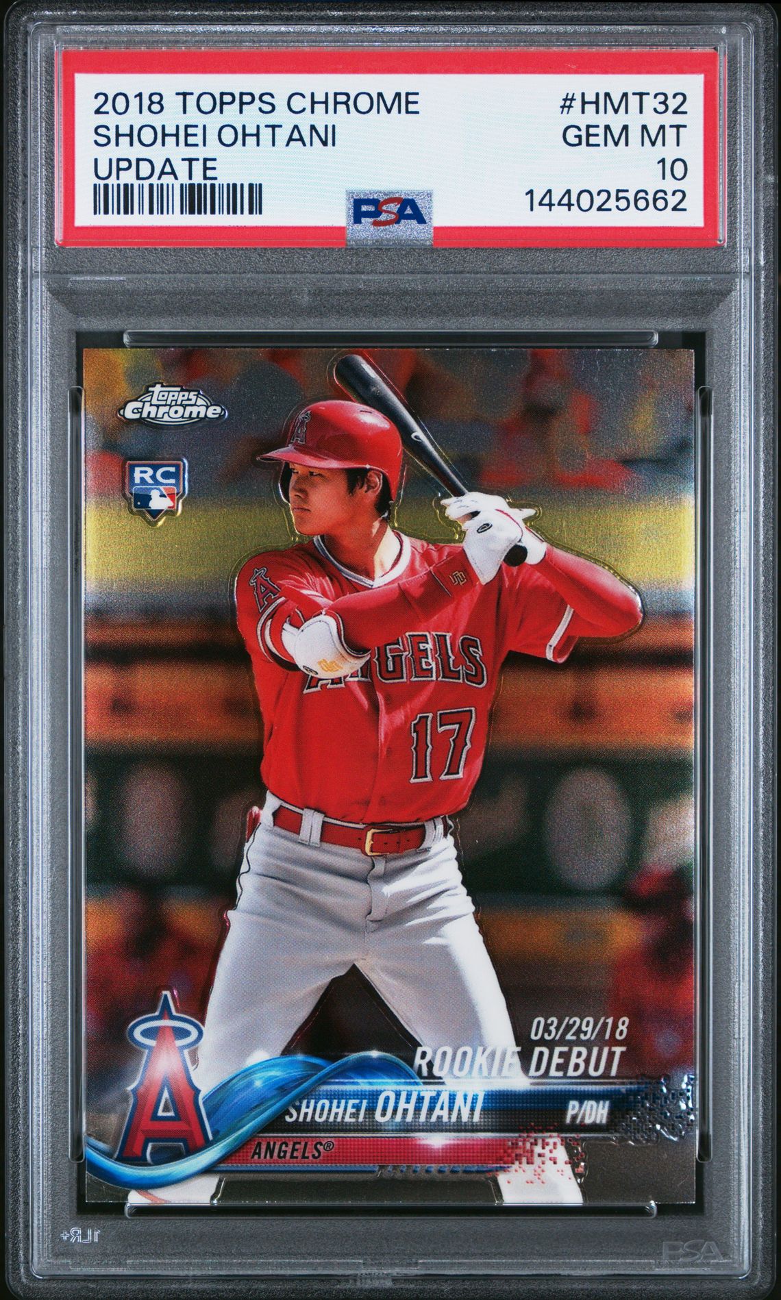 2018 Topps TOPPS CHROME UPDATE UPDATE #HMT32 Shohei Ohtani front