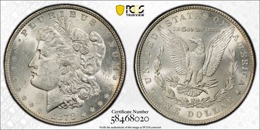 1878 7TF $1 Reverse of 1879 MS63