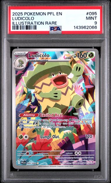 2025 Pokemon ILLUSTRATION RARE #095 Ludicolo Ir front
