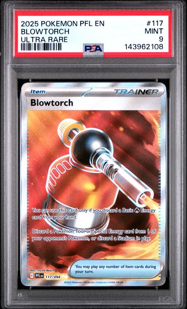 2025 Pokemon ULTRA RARE #117 Blowtorch front