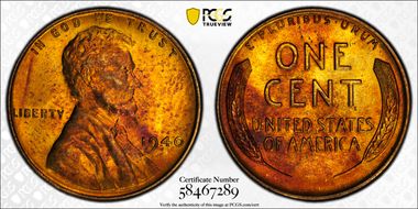 1940 1C MS64RB