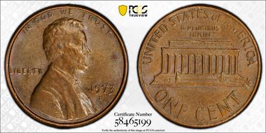 1973-D 1C AU58BN