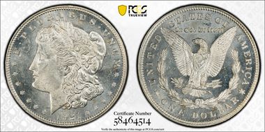 1921 $1 Morgan MS63