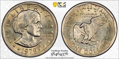 1979-P SBA$1 Wide Rim MS64