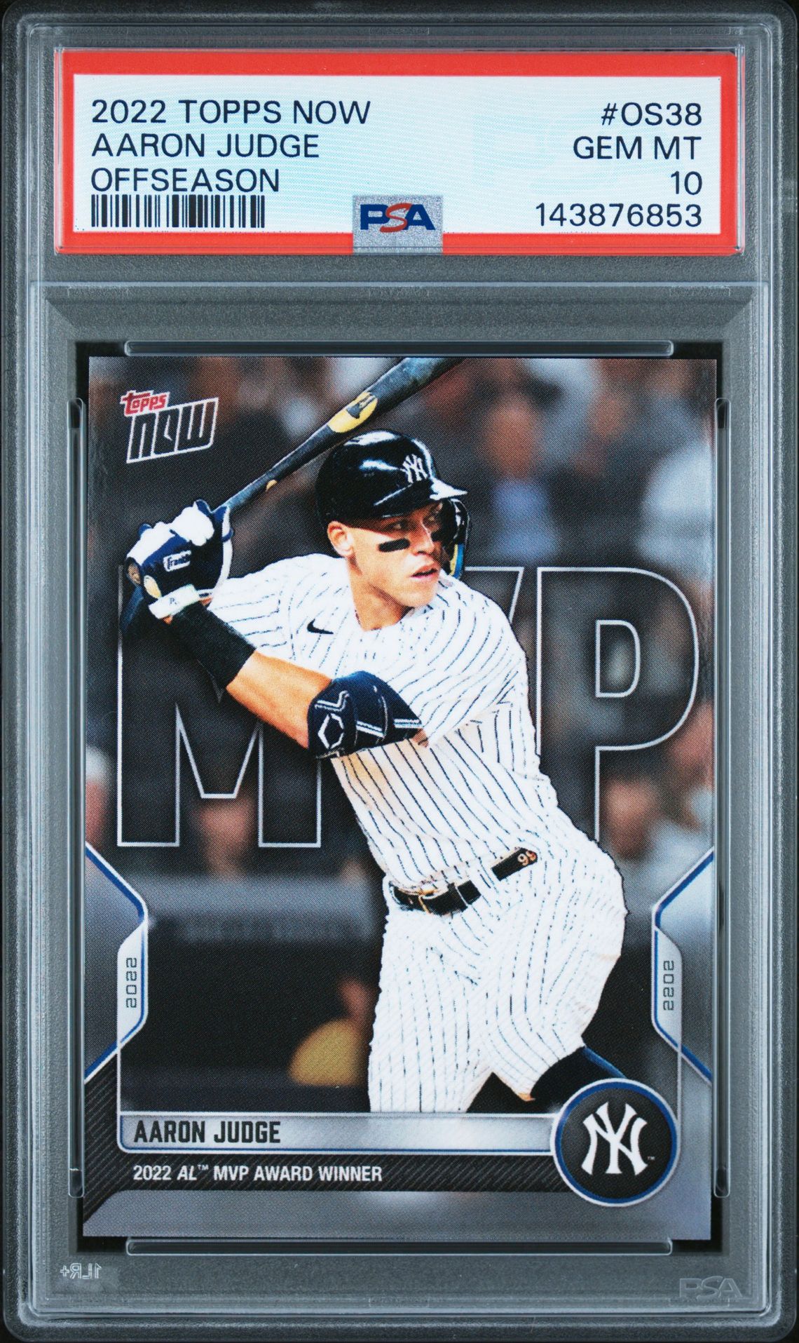 2022 Topps Now TOPPS NOW OFFSEASON #OS38 Aaron Judge front