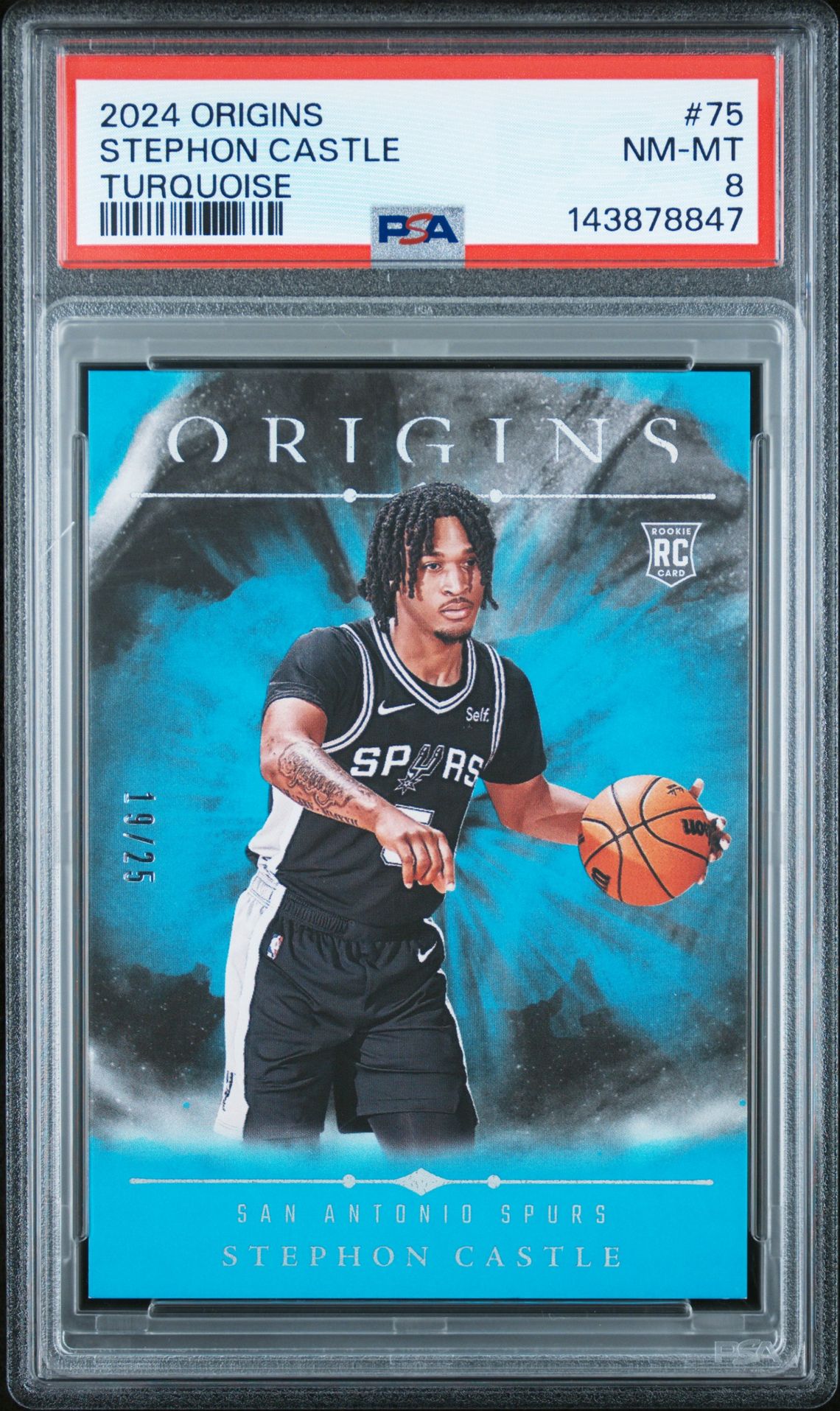 2024 Panini PANINI ORIGINS TURQUOISE #75 Stephon Castle front