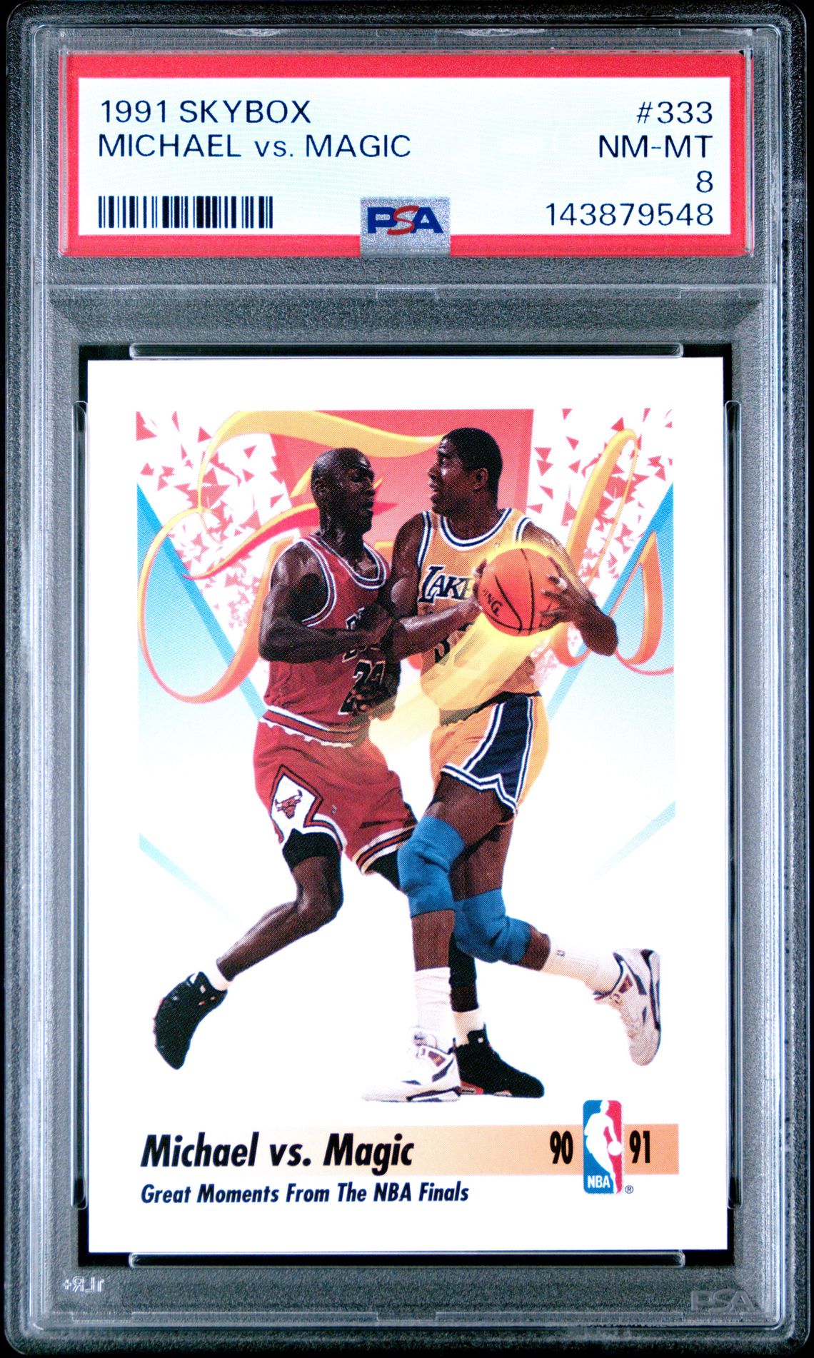 1991 SkyBox SKYBOX #333 Michael Vs. Magic front