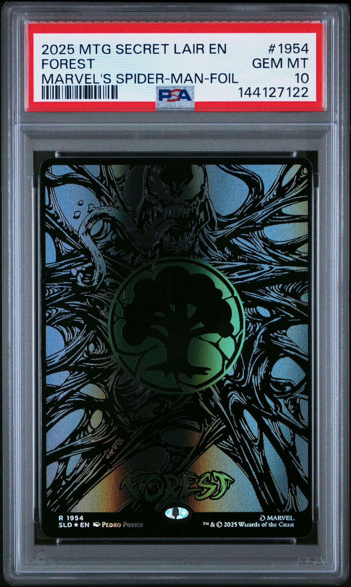 2025 MTG MAGIC THE GATHERING SECRET LAIR DROP MARVEL'S SPIDER-MAN-FOIL #1954 Forest front