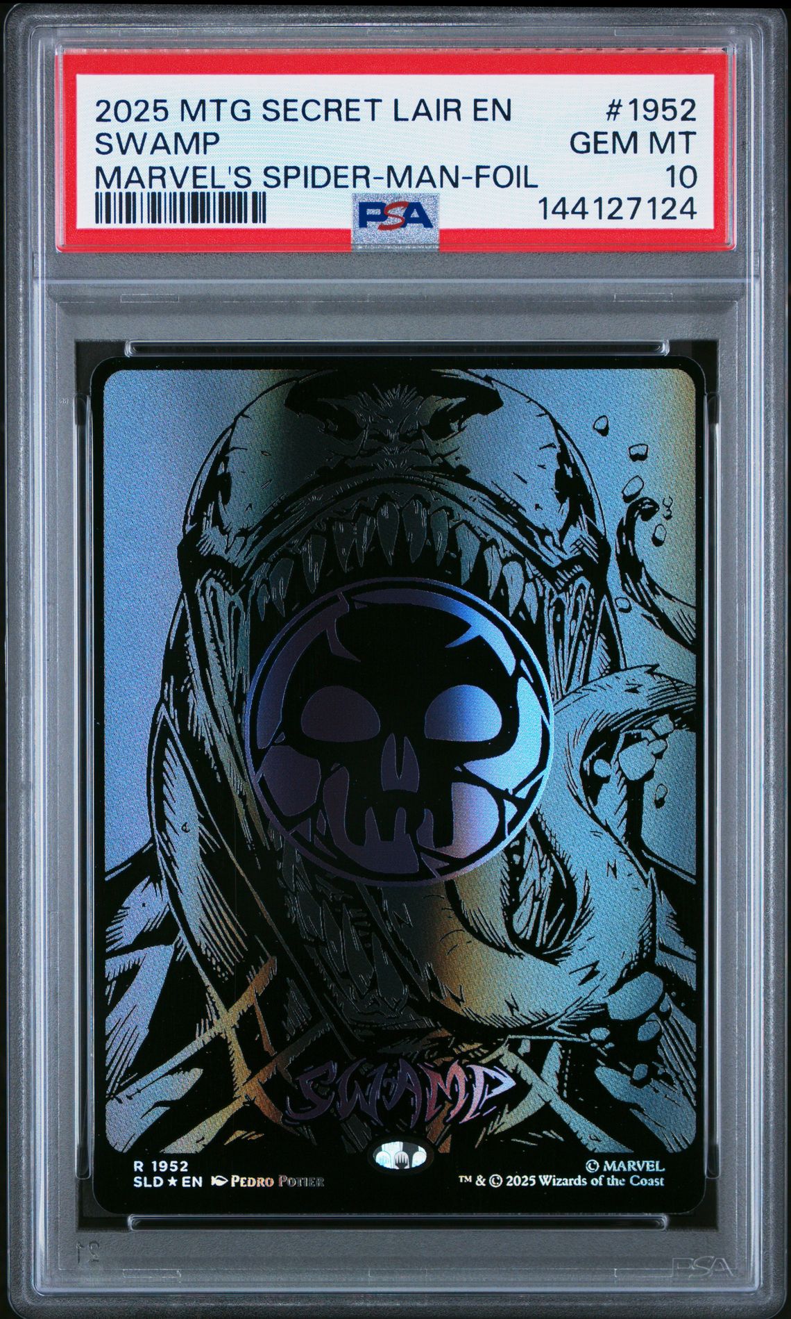 2025 MTG MAGIC THE GATHERING SECRET LAIR DROP MARVEL'S SPIDER-MAN-FOIL #1952 Swamp front