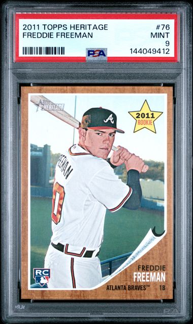 2011 Topps Topps Heritage #76 Freddie Freeman front