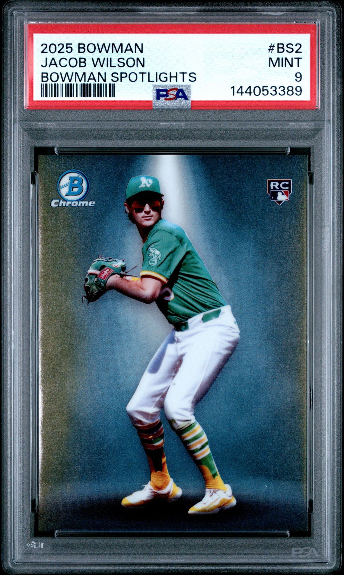 2025 Bowman Bowman Spotlights Jacob Wilson #Bs2 (Bowman Spotlights) Mint 9 front