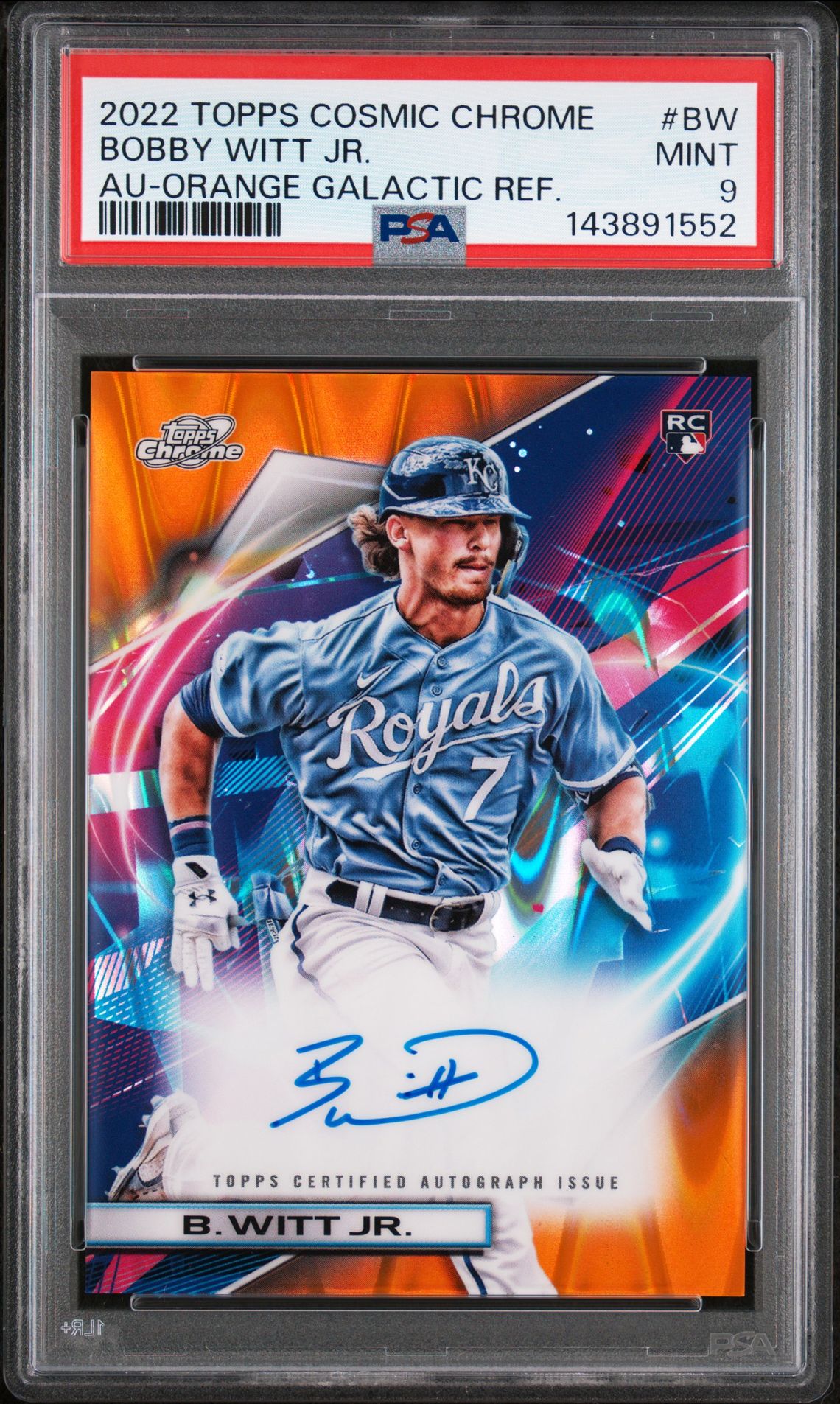 2022 Topps Orange #BW Bobby Witt Jr. front