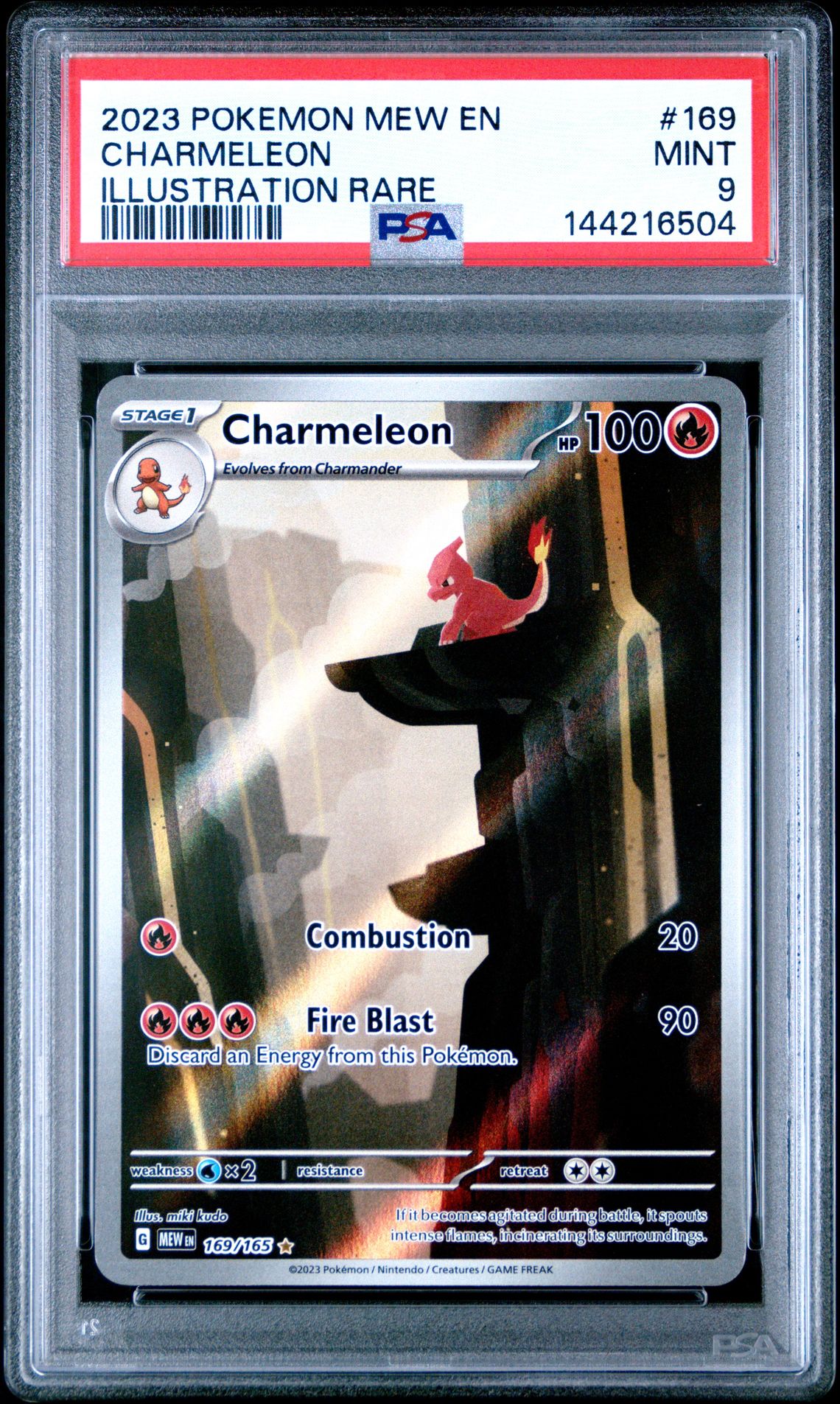 2023 Pokemon Mew En-151 Charmeleon #169 (Illustration Rare) Mint 9 front