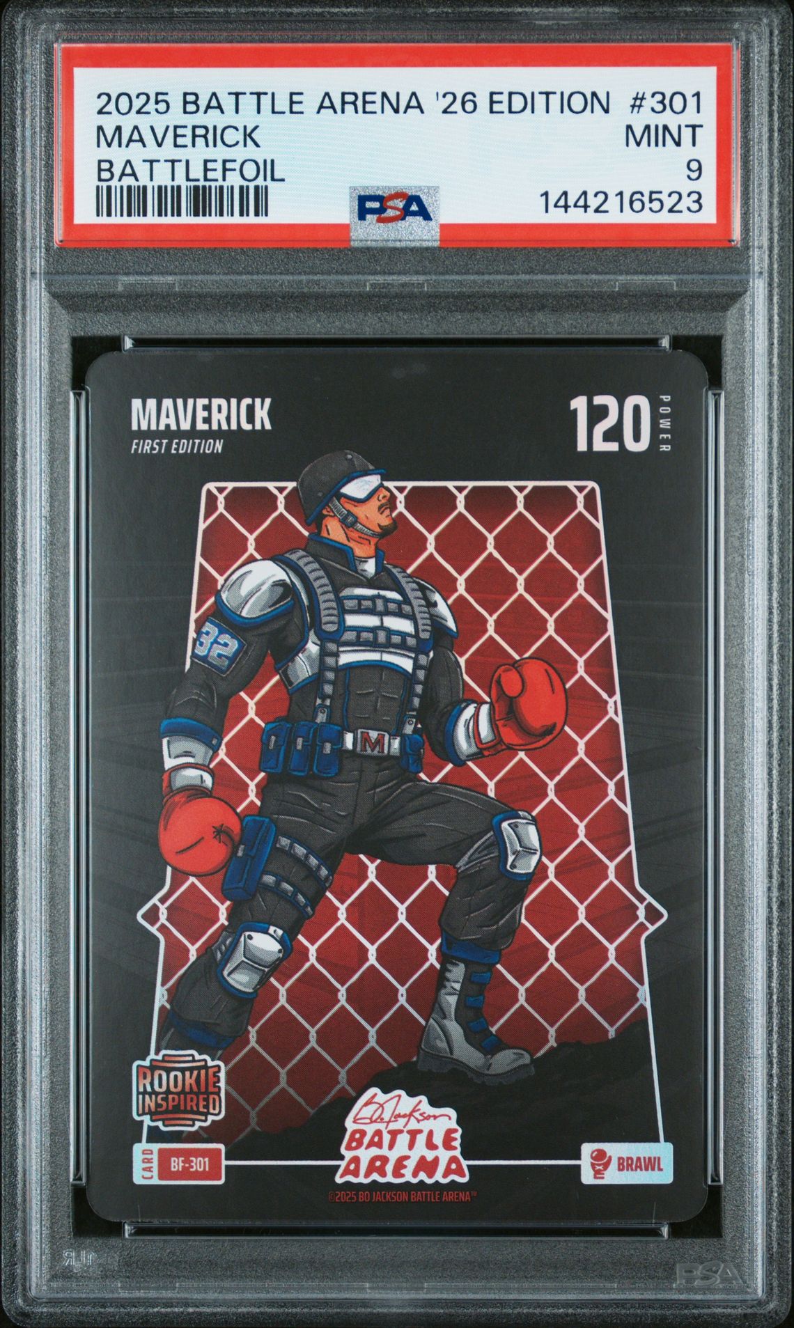 2025 Bo Jackson Battle Arena 2026 Edition Battlefoil Maverick #301 Mint 9 front