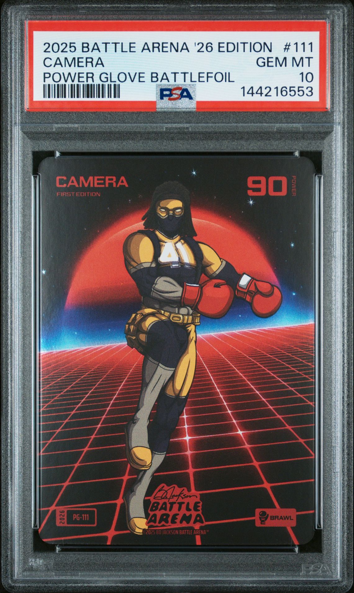 2025 Bo Jackson Battle Arena 2026 Edition Power Glove Battlefoil Camera #111 Gem Mt 10 front