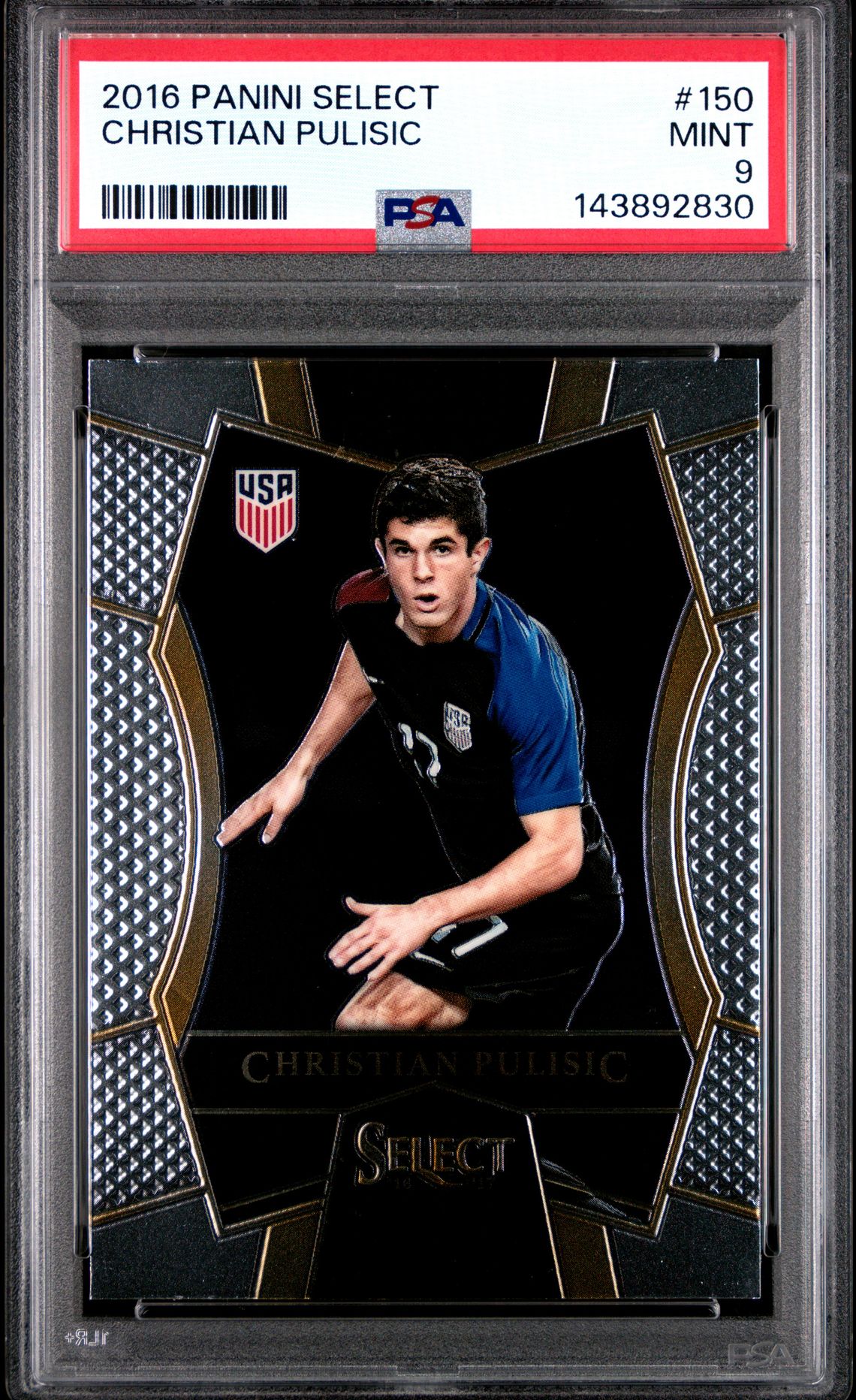 2016 Panini Select Christian Pulisic #150 Mint 9 front