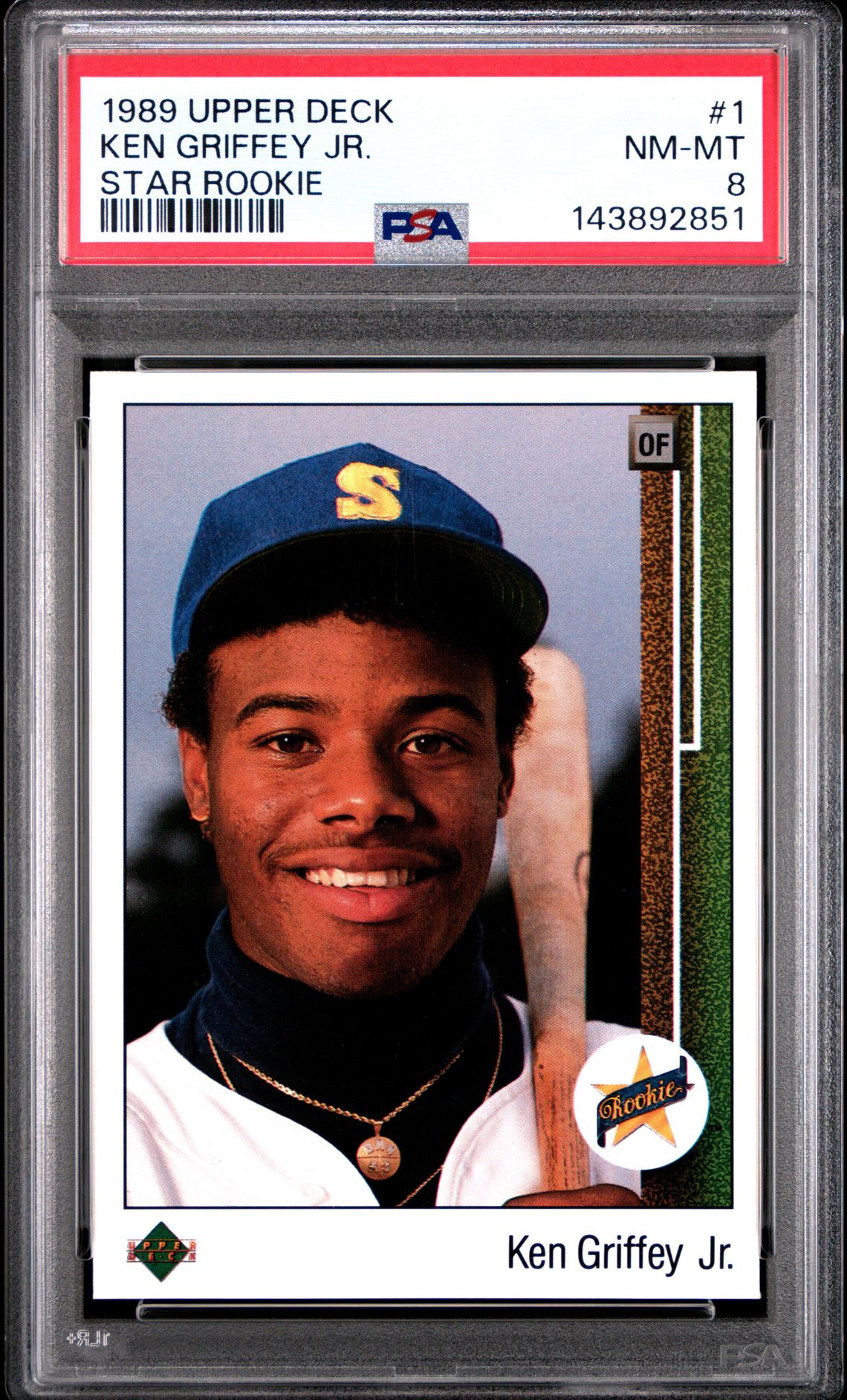 1989 Upper Deck Ken Griffey Jr. #1 (Star Rookie) Nm-Mt 8 front