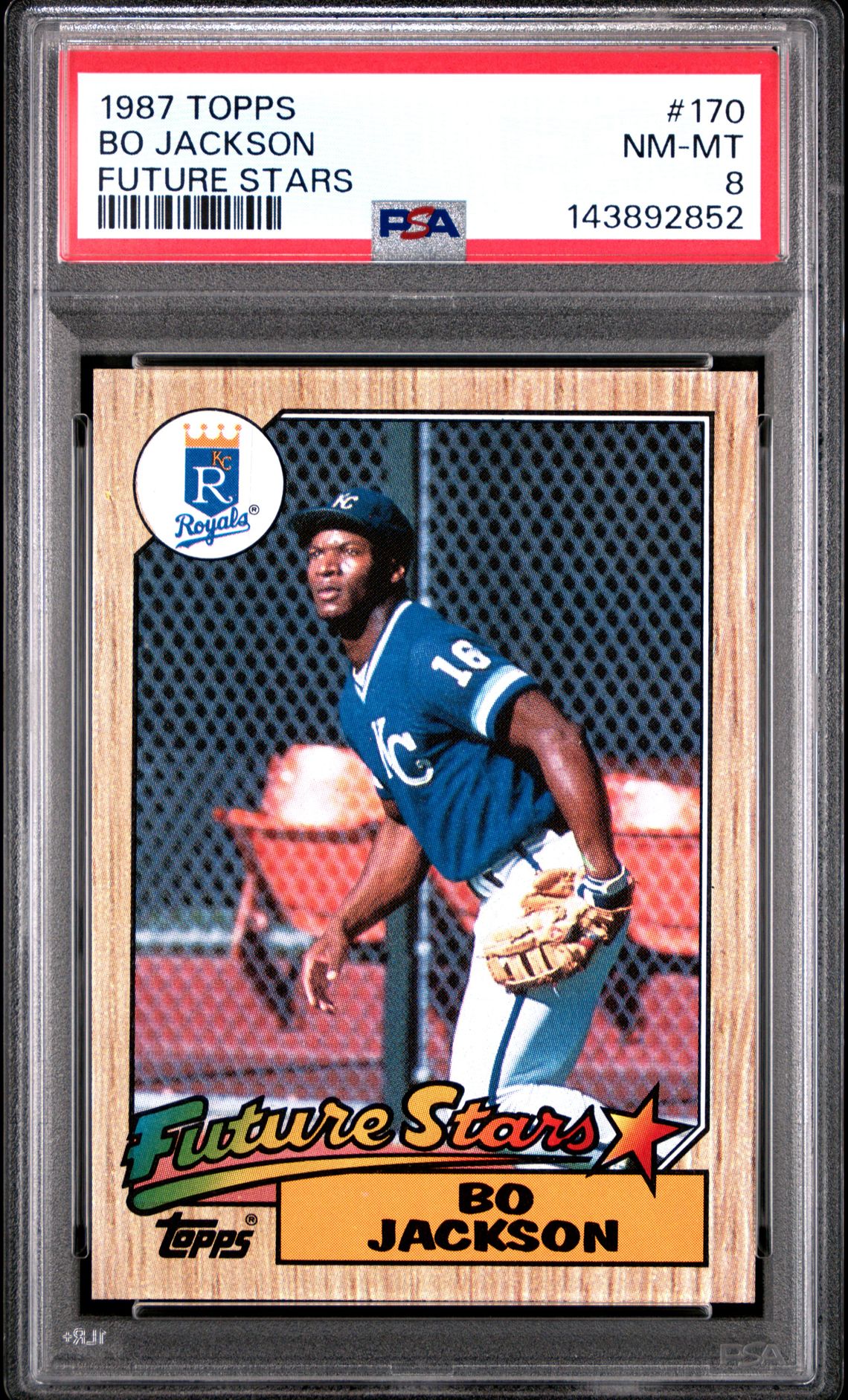 1987 Topps Bo Jackson #170 (Future Stars) Nm-Mt 8 front