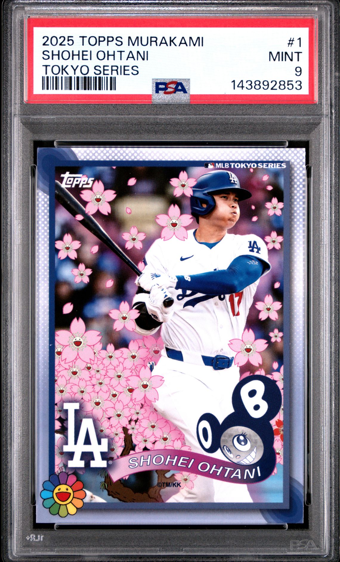 2025 Topps Takashi Murakami + Mlb World Tour Tokyo Series Shohei Ohtani #1 Mint 9 front
