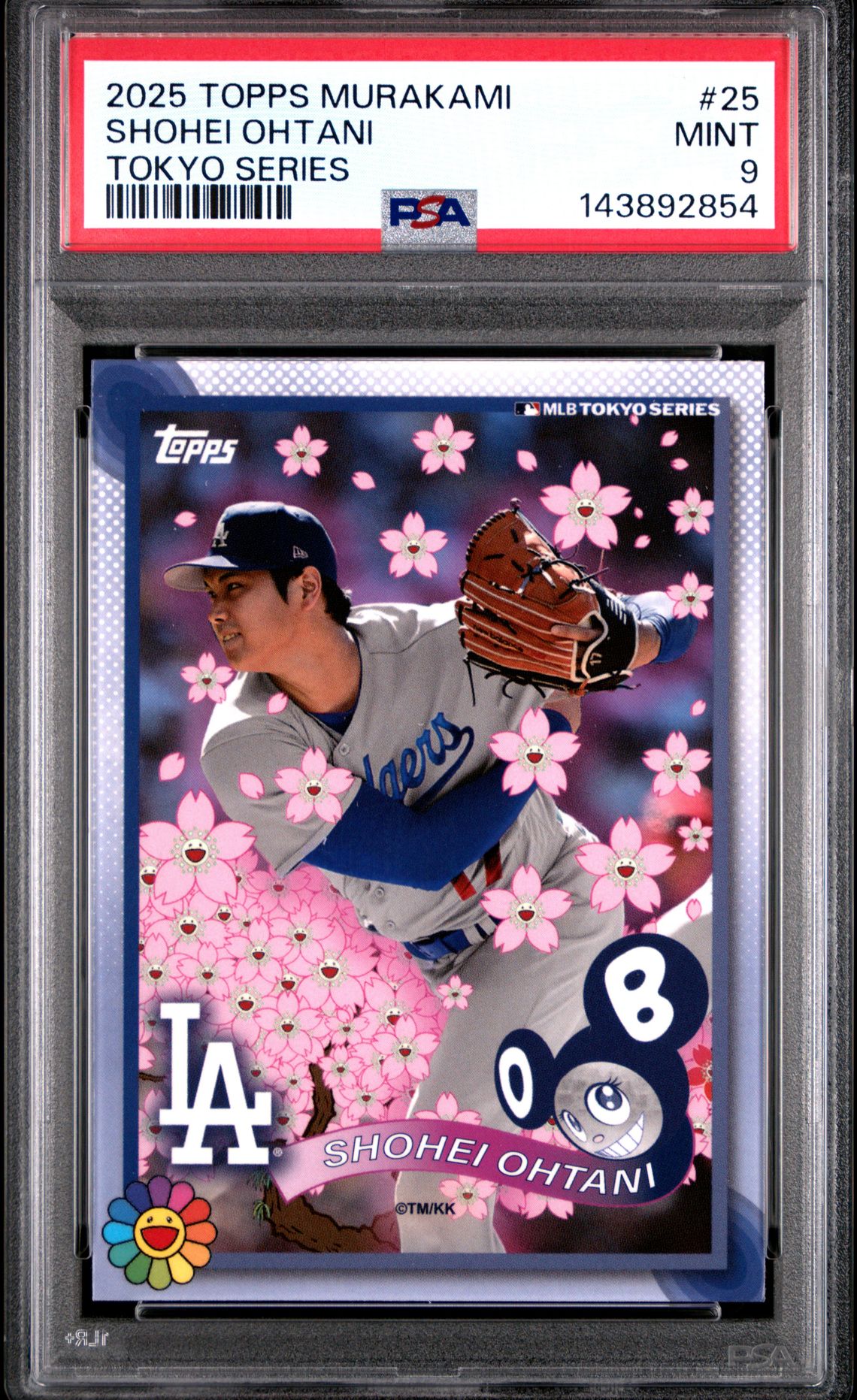 2025 Topps Takashi Murakami + Mlb World Tour Tokyo Series Shohei Ohtani #25 Mint 9 front