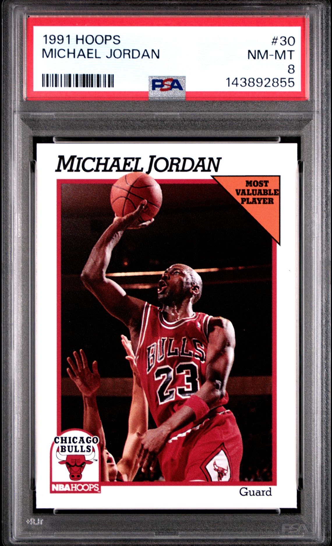 1991 Hoops Michael Jordan #30 Nm-Mt 8 front