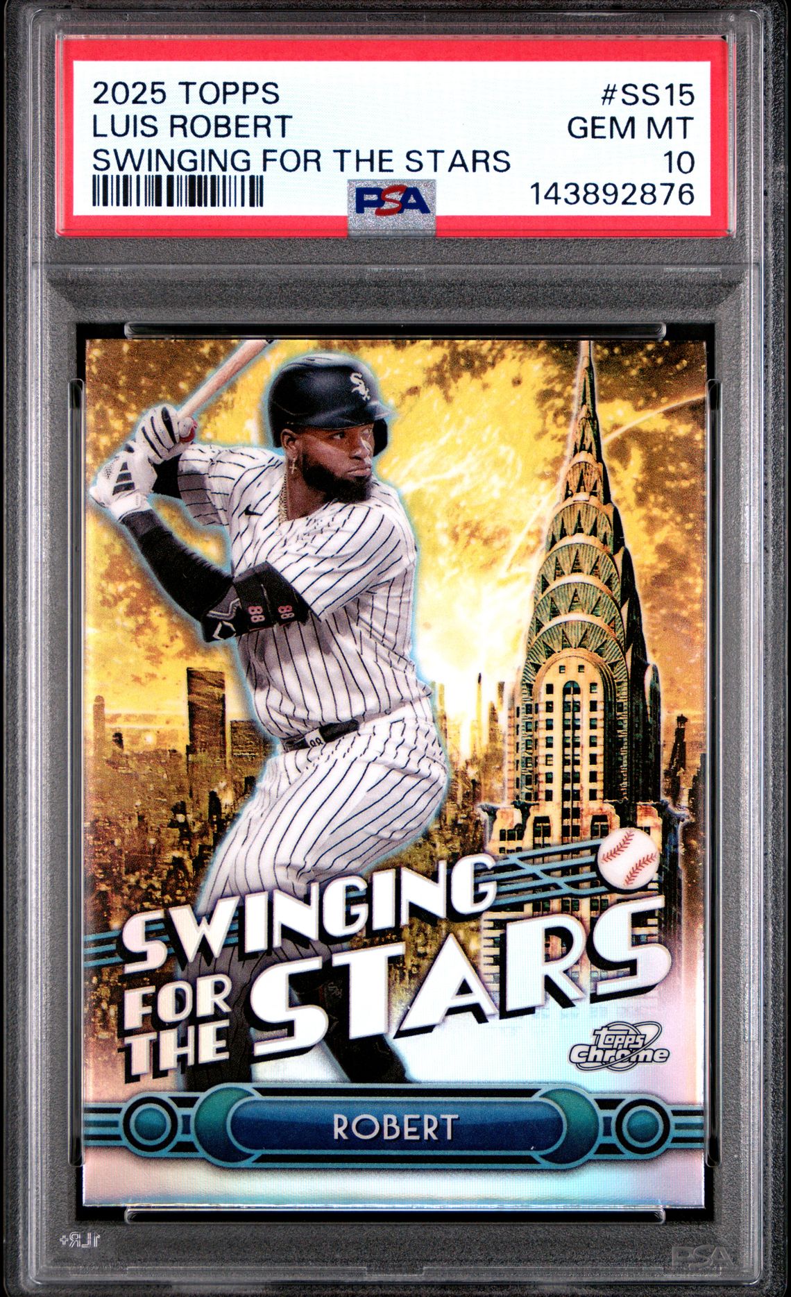 2025 Topps Swinging For The Stars Luis Robert #Ss15 Gem Mt 10 front