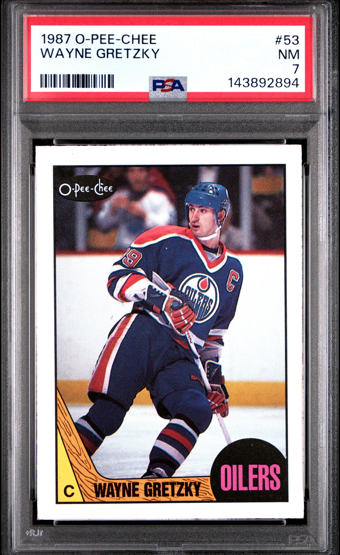1987 O-Pee-Chee Wayne Gretzky #53 Nm 7 front