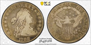 1798 $1 Large Eagle F12