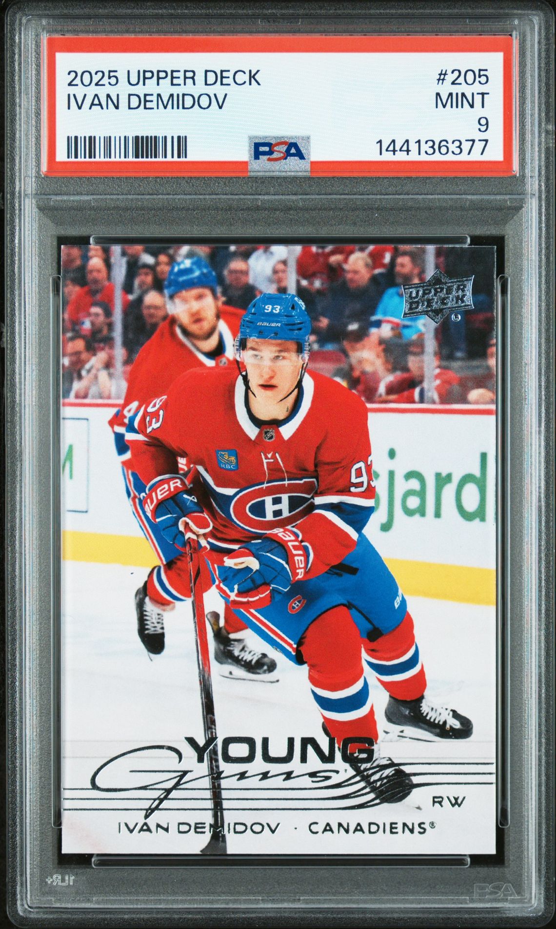 2025 Upper Deck Ivan Demidov #205 Mint 9 front