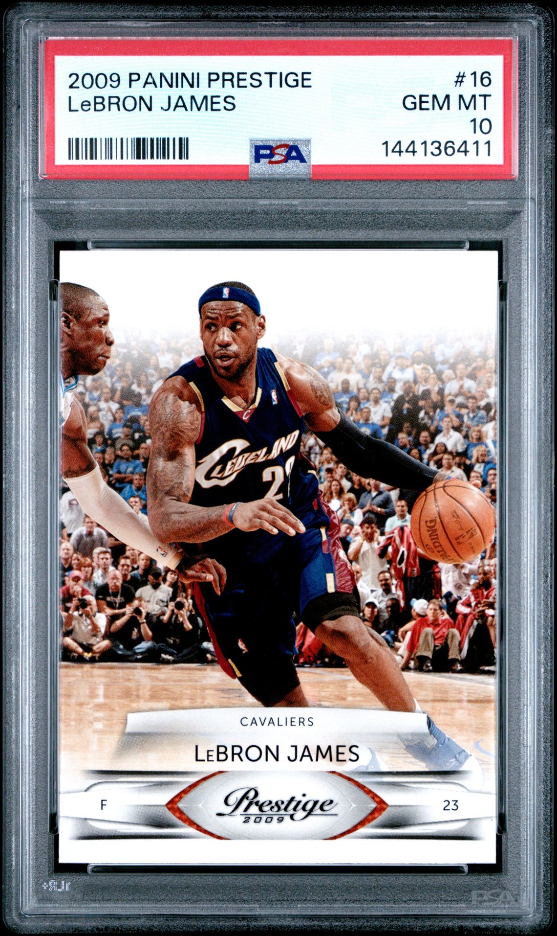 2009 Panini Prestige Lebron James #16 Gem Mt 10 front