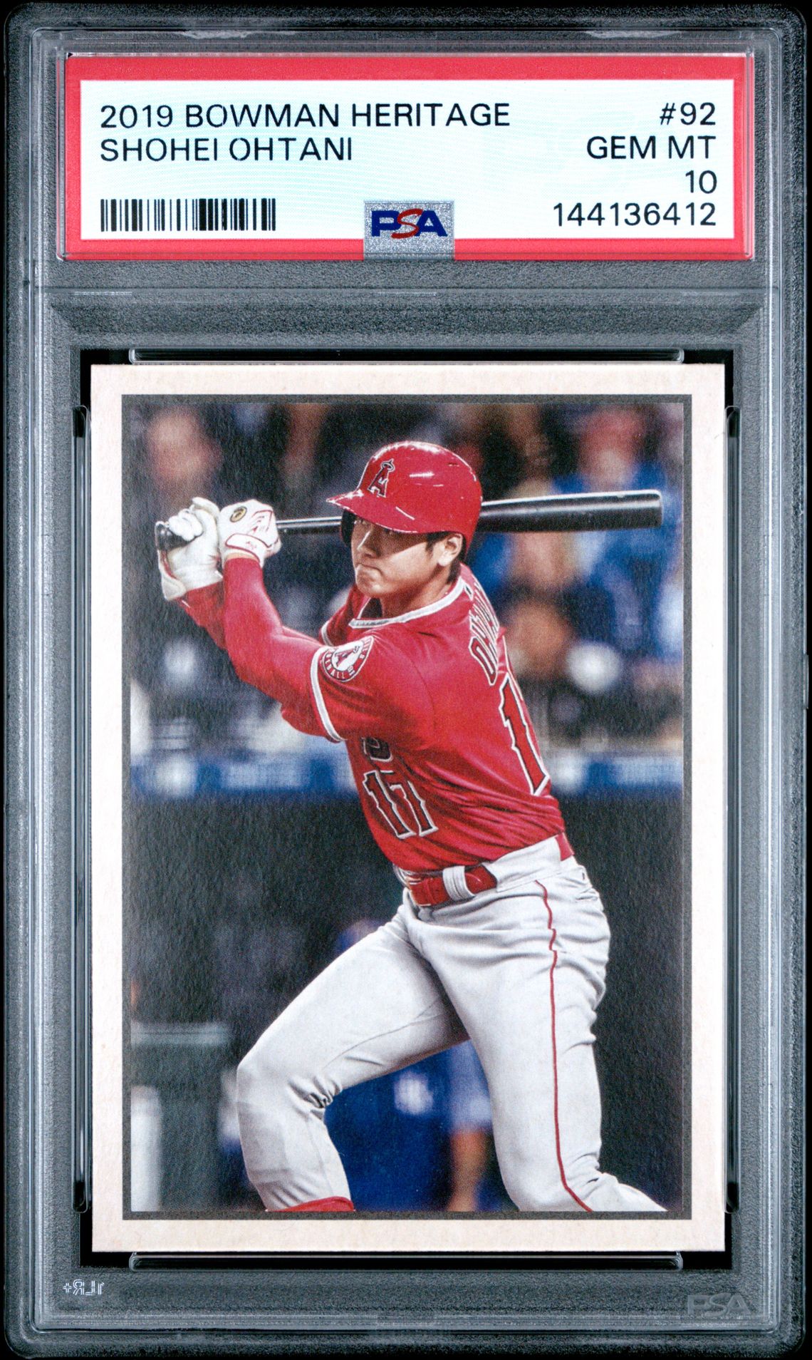 2019 Bowman Heritage Shohei Ohtani #92 Gem Mt 10 front