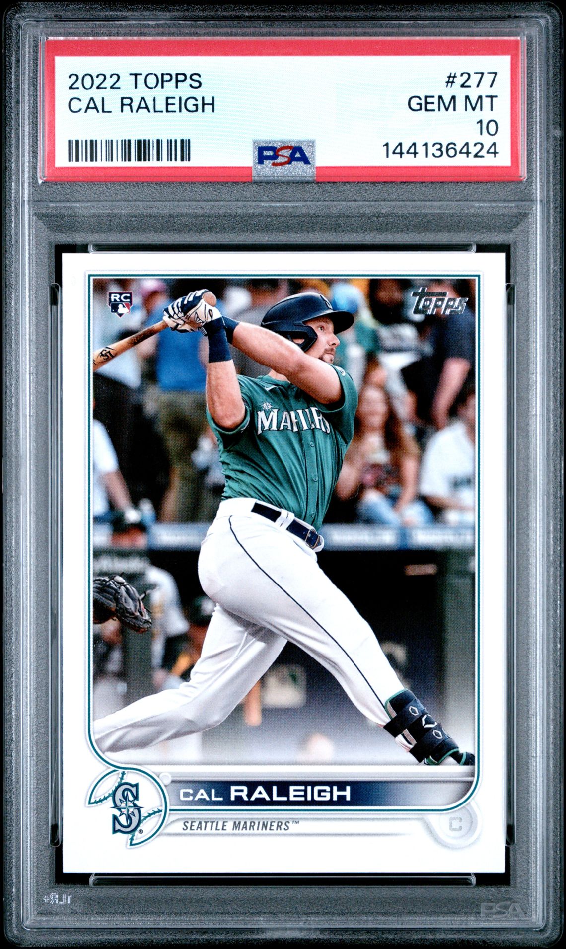 2022 Topps Cal Raleigh #277 Gem Mt 10 front