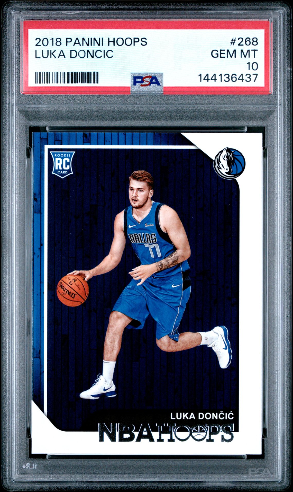 2018 Panini Hoops Luka Doncic #268 Gem Mt 10 front
