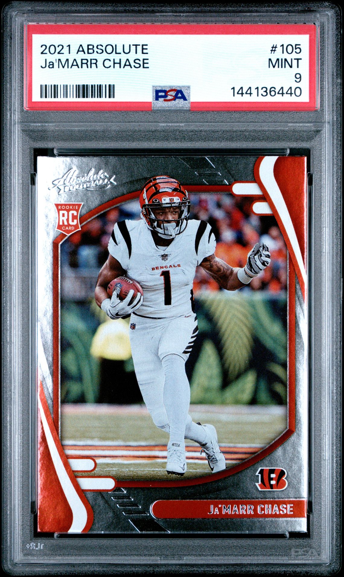 2021 Panini Absolute Ja'marr Chase #105 Mint 9 front