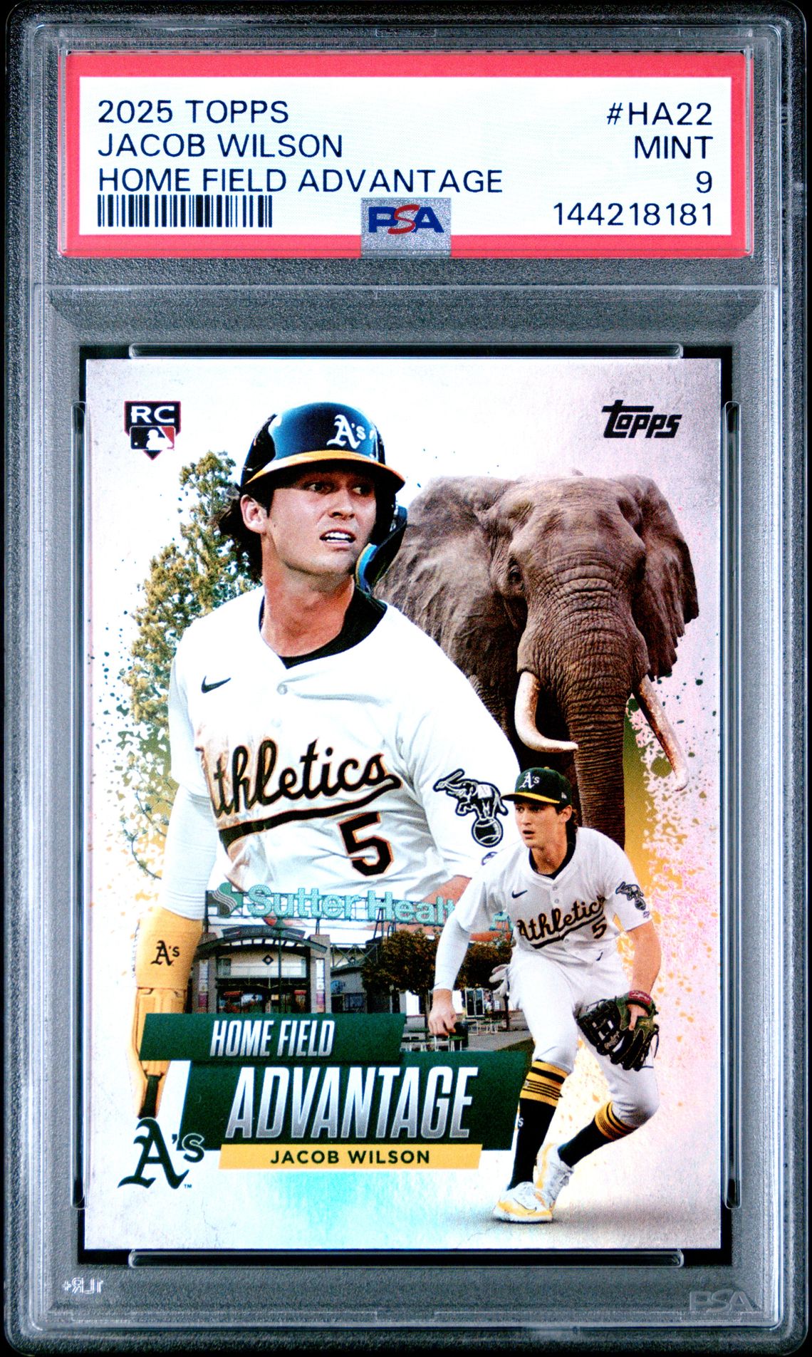 2025 Topps Home Field Advantage Jacob Wilson #Ha22 (Series 2) Mint 9 front