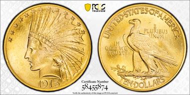 1913 $10 MS64